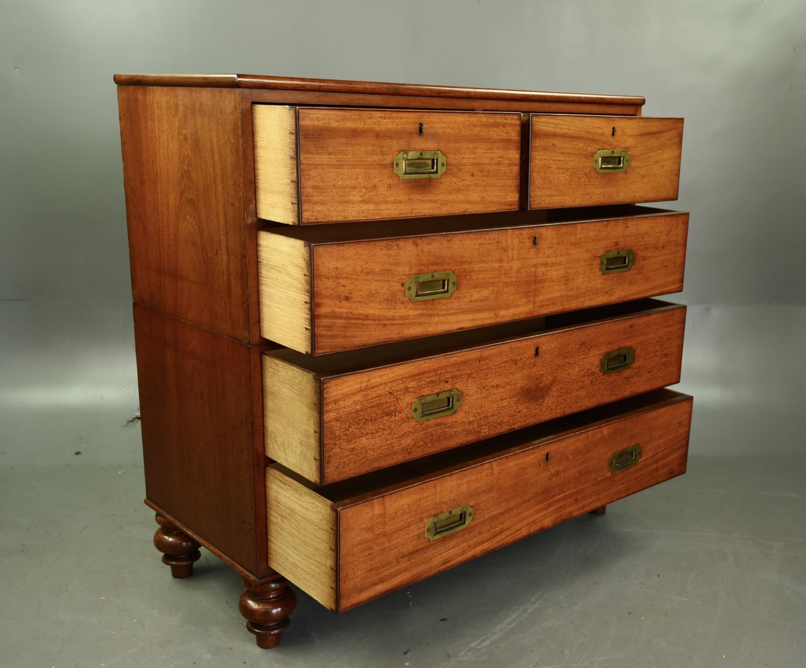 Victorian Mahogany Military Chest Of Drawers photo Furniture