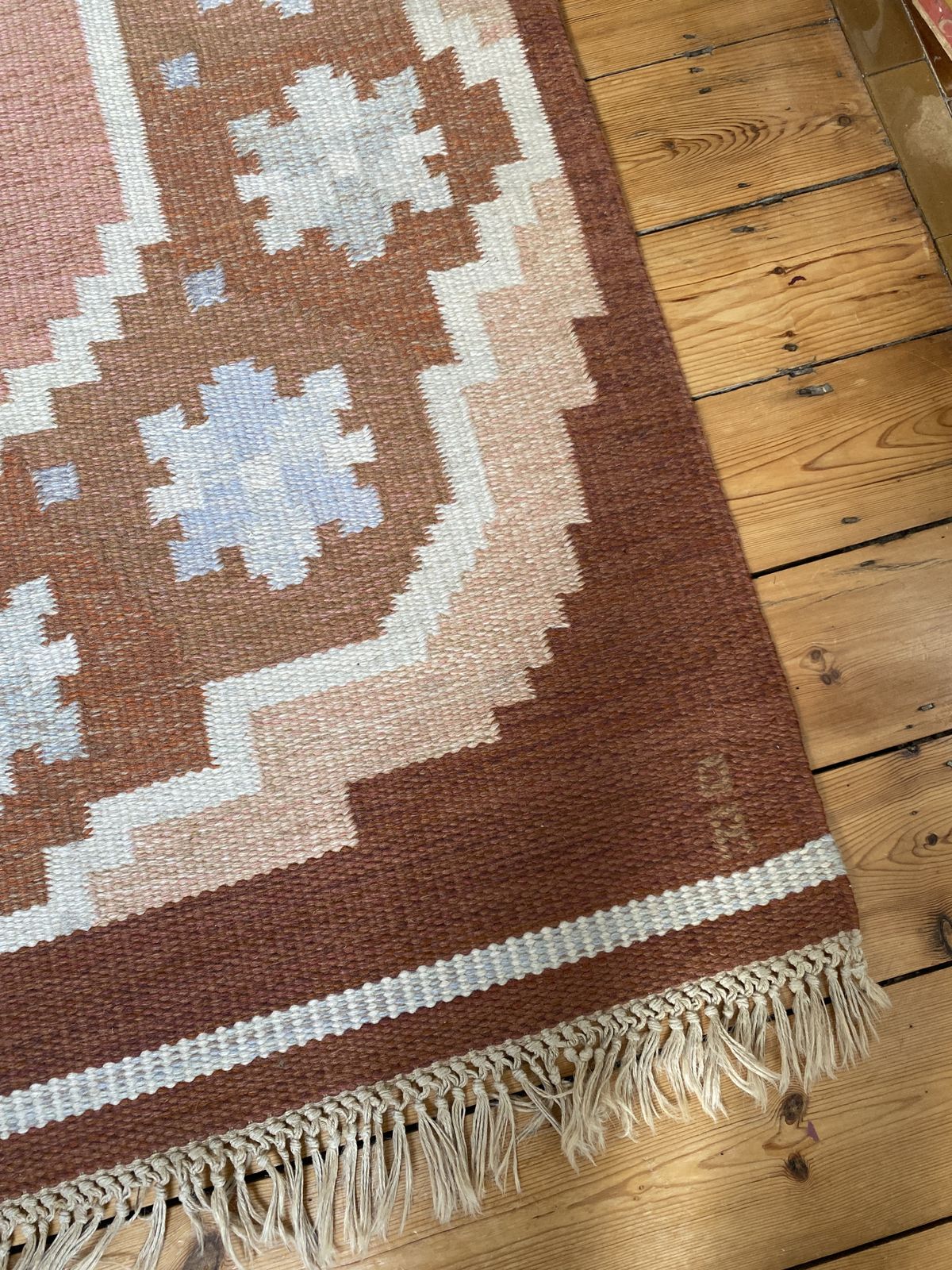 Mid Century Swedish Wool Rug photo for sale