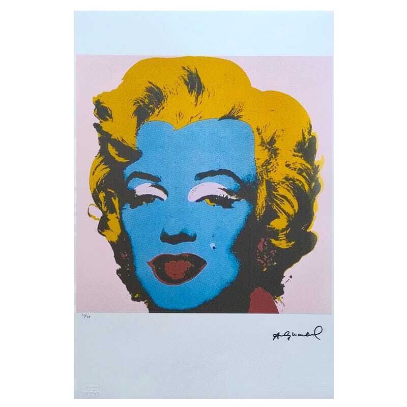 1980s Gorgeous Andy Warhol "Marilyn" Limited Edition Lithograph