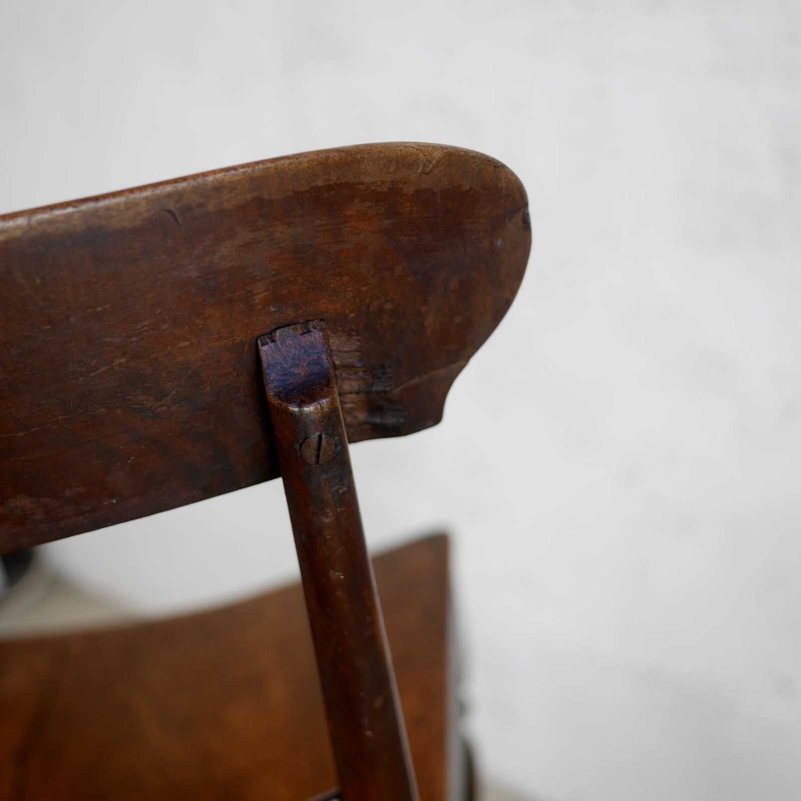 220.0 Pair Antique Regency Country House Hall Chairs Fruitwood #102883 photo