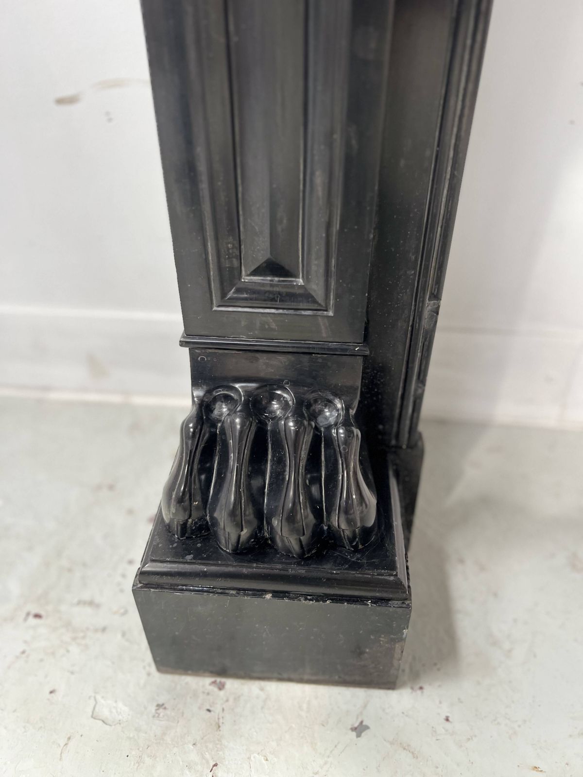 Napoleon III Fireplace With Claw Feet In Black Marble, 19th Century photo 3729.38