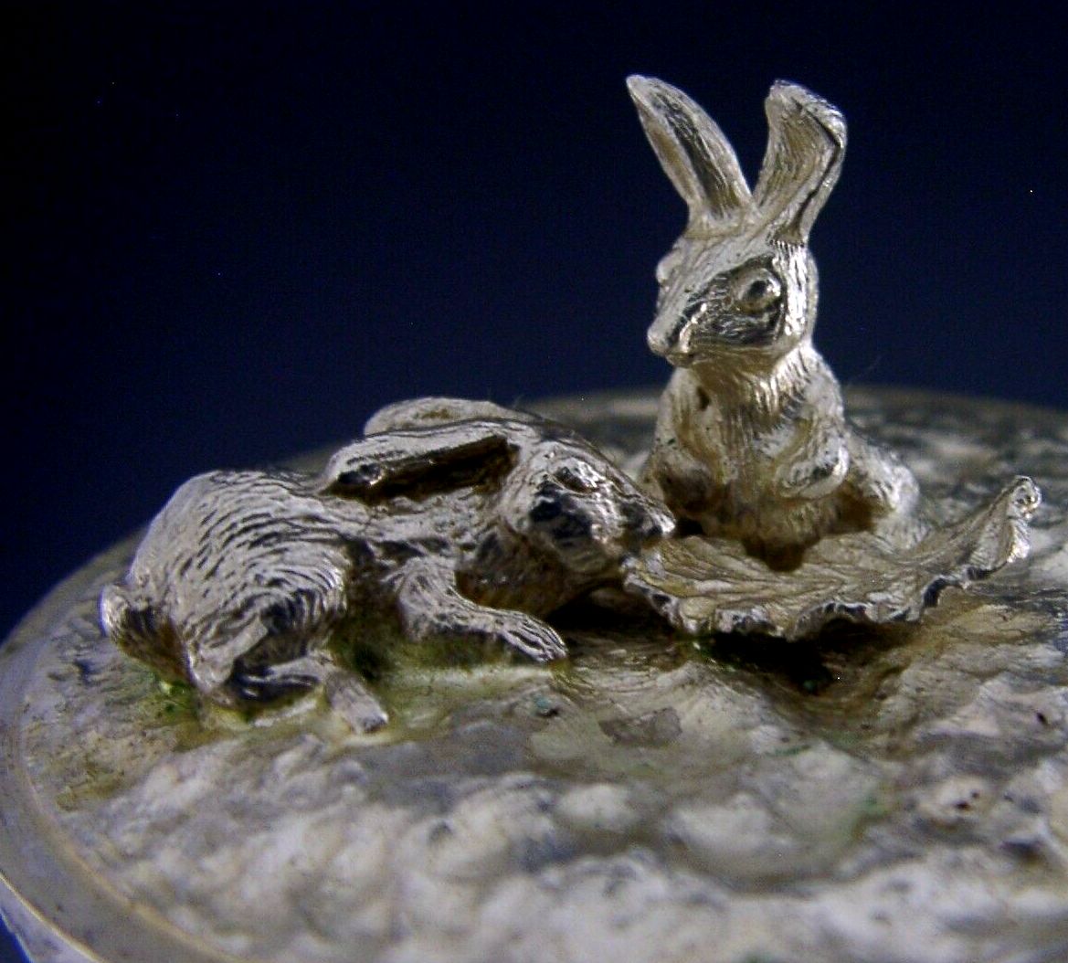 Rare 1 Of 20 Sterling Silver Christopher Lawrence Mushroom 1976 256g Rabbits
