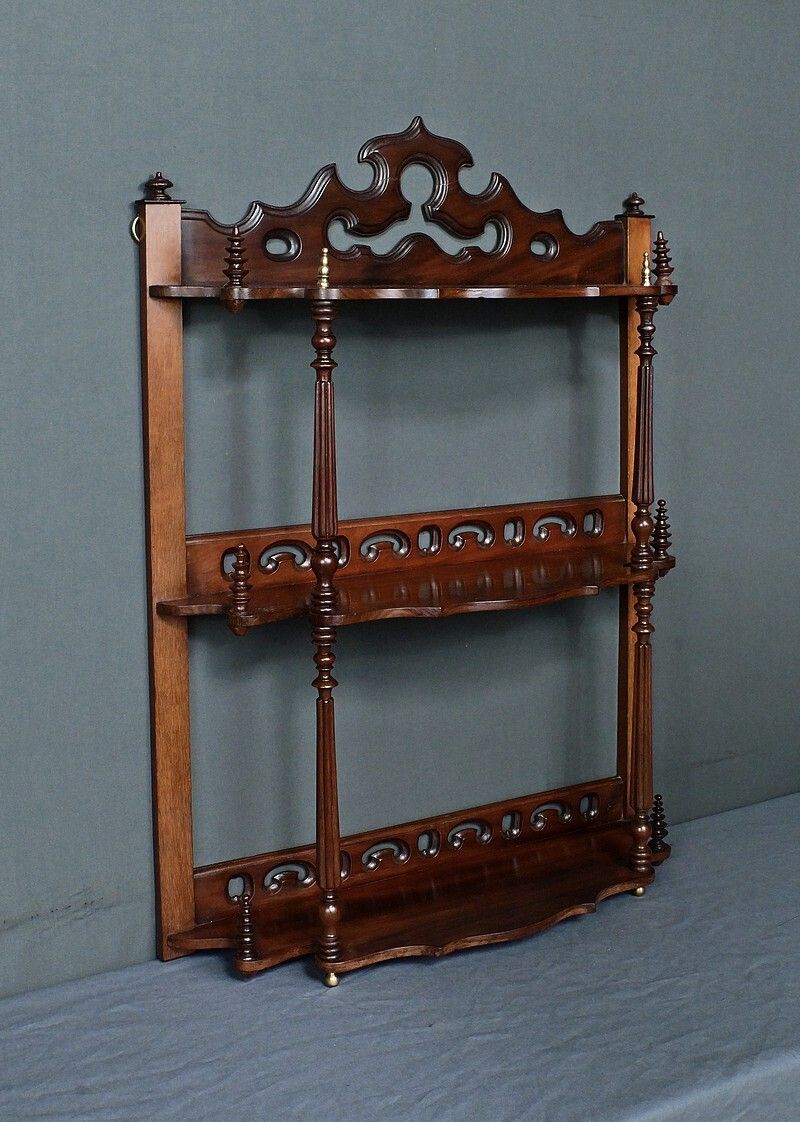 Mahogany Wall Shelf, Louis Philippe Period – Mid 19th Century photo furniture