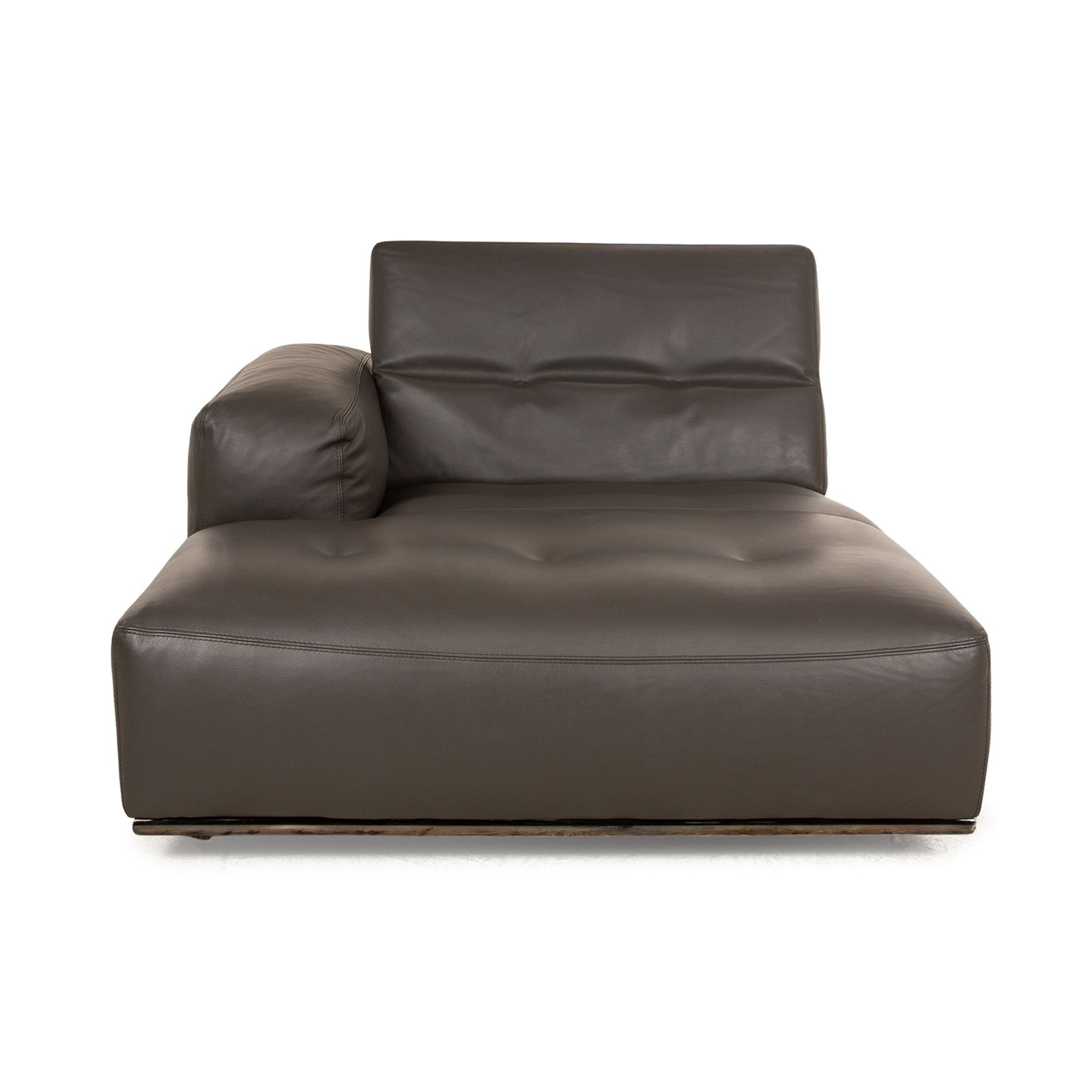 Meubels Who's Perfect Leren Lounger Bruin Donkerbruin Daybed Manuele Functie photo
