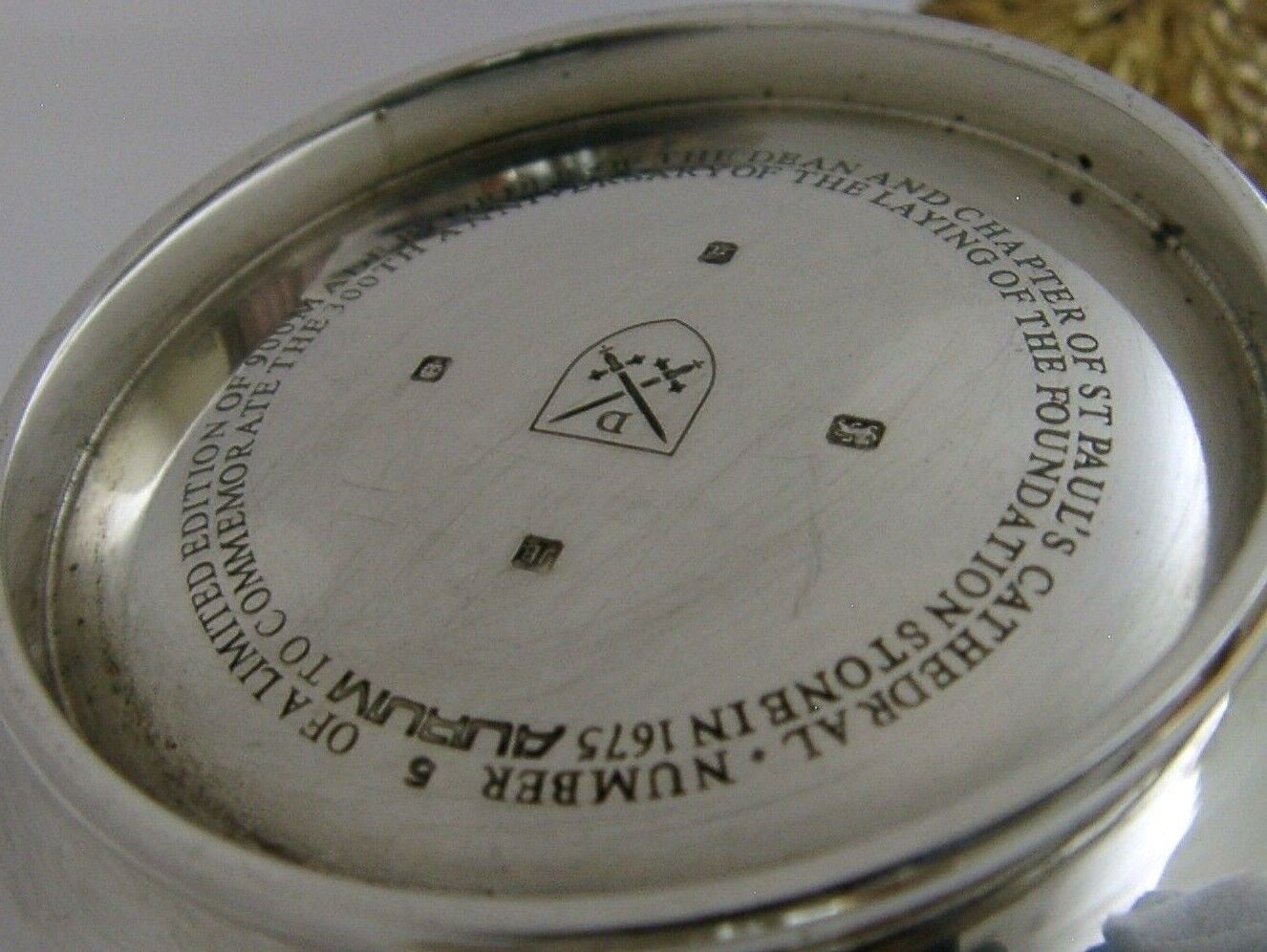 No 5 240g Jocelyn Burton Sterling Silver St Paul's Cathedral Bowl 1975 Aurum photo vintage