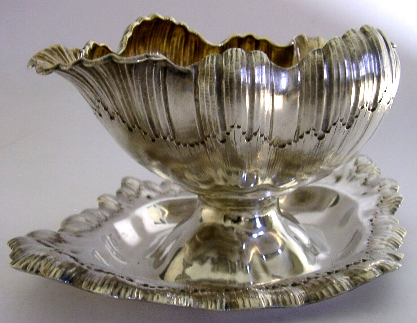 Rare 412g Stunning German 800 Solid Silver Shell Dish Bowl C1890 Antique photo Home Decor