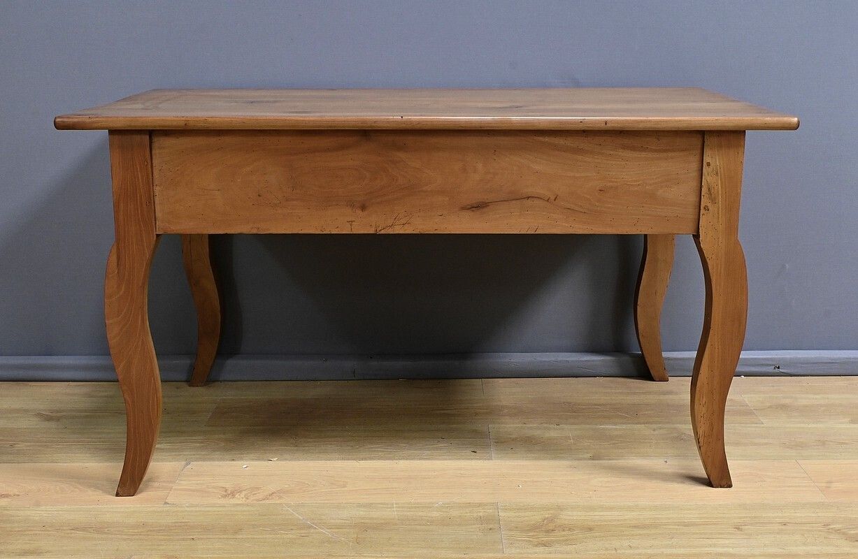 Furniture Cherrywood Desk Table, Louis XV Style – Part 2 Of The 19th Century photo