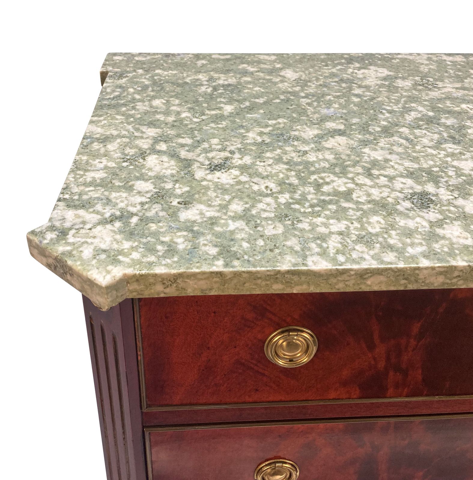 A XIX Century Russian Commode With Pale Green Marble Top photo for sale