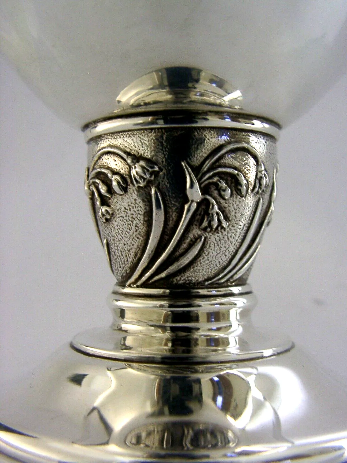 Brian Leslie Fuller 200g English Sterling Silver Dish Sweet Bowl 2000 Bluebells