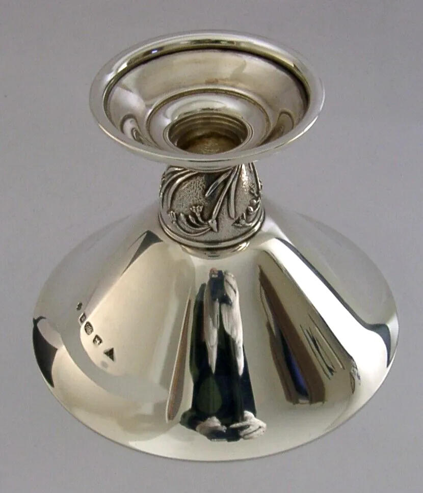 Brian Leslie Fuller 200g English Sterling Silver Dish Sweet Bowl 2000 Bluebells photo 574.98