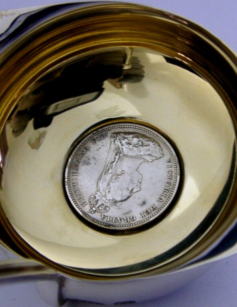 Mint 11+Inch English Sterling Silver Wooden Handled Toddy Punch Ladle 2002 Cased photo vinterior