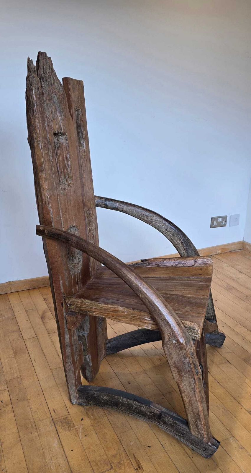 One Of A Kind Rustic Wooden Armchair