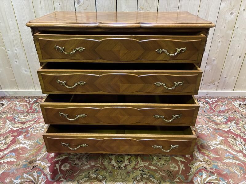Commode En Noyer De Style Louis XV / Rocaille photo buy