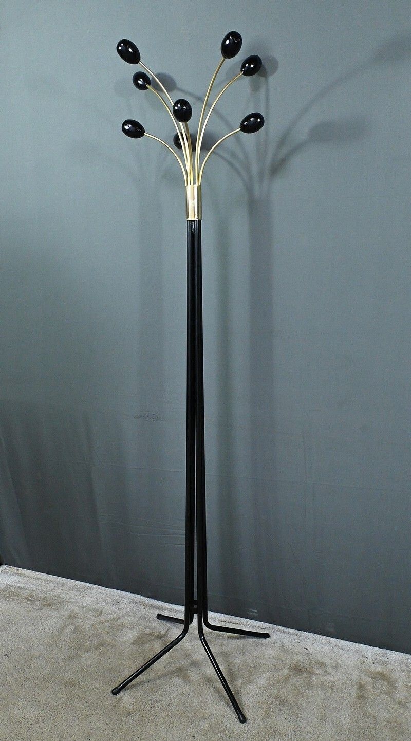 Coat Rack In Lacquered Metal  Italian Design – 1960 photo for sale