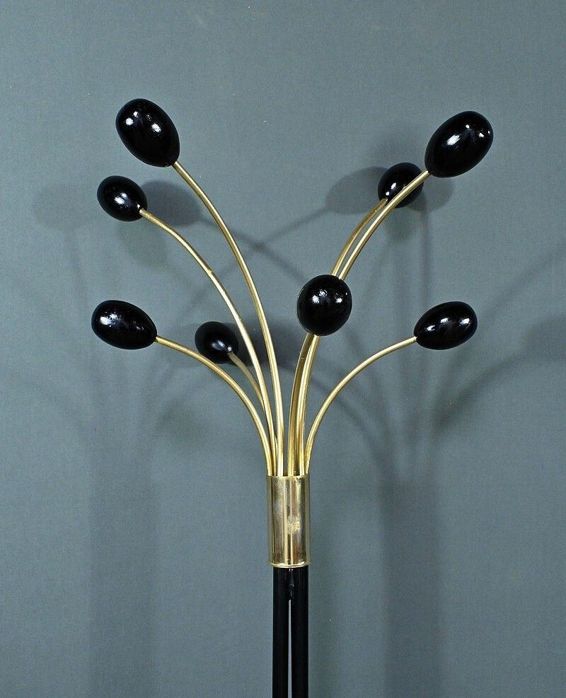 Coat Rack In Lacquered Metal  Italian Design – 1960 photo Furniture