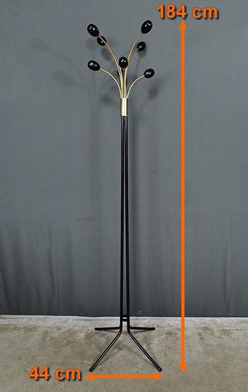 Furniture Coat Rack In Lacquered Metal  Italian Design – 1960 photo