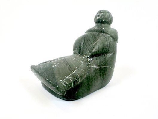 Canadian Inuit Woman Sculpture, 1960s photo Art