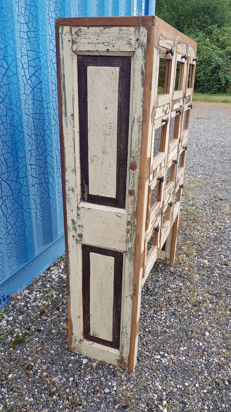 Merchant's Furniture   12 Drawer Teak Chest Of Drawers photo vintage