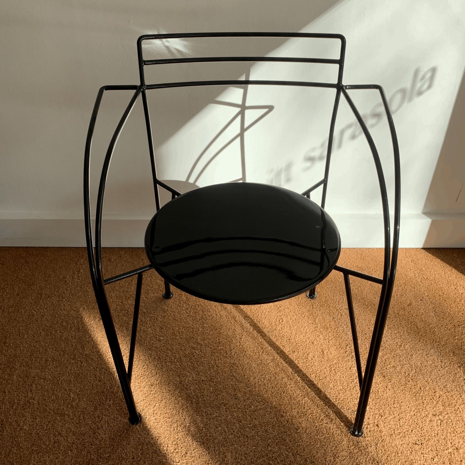 Pascal Mourgue Metal Armchairs, France, 1980s photo furniture