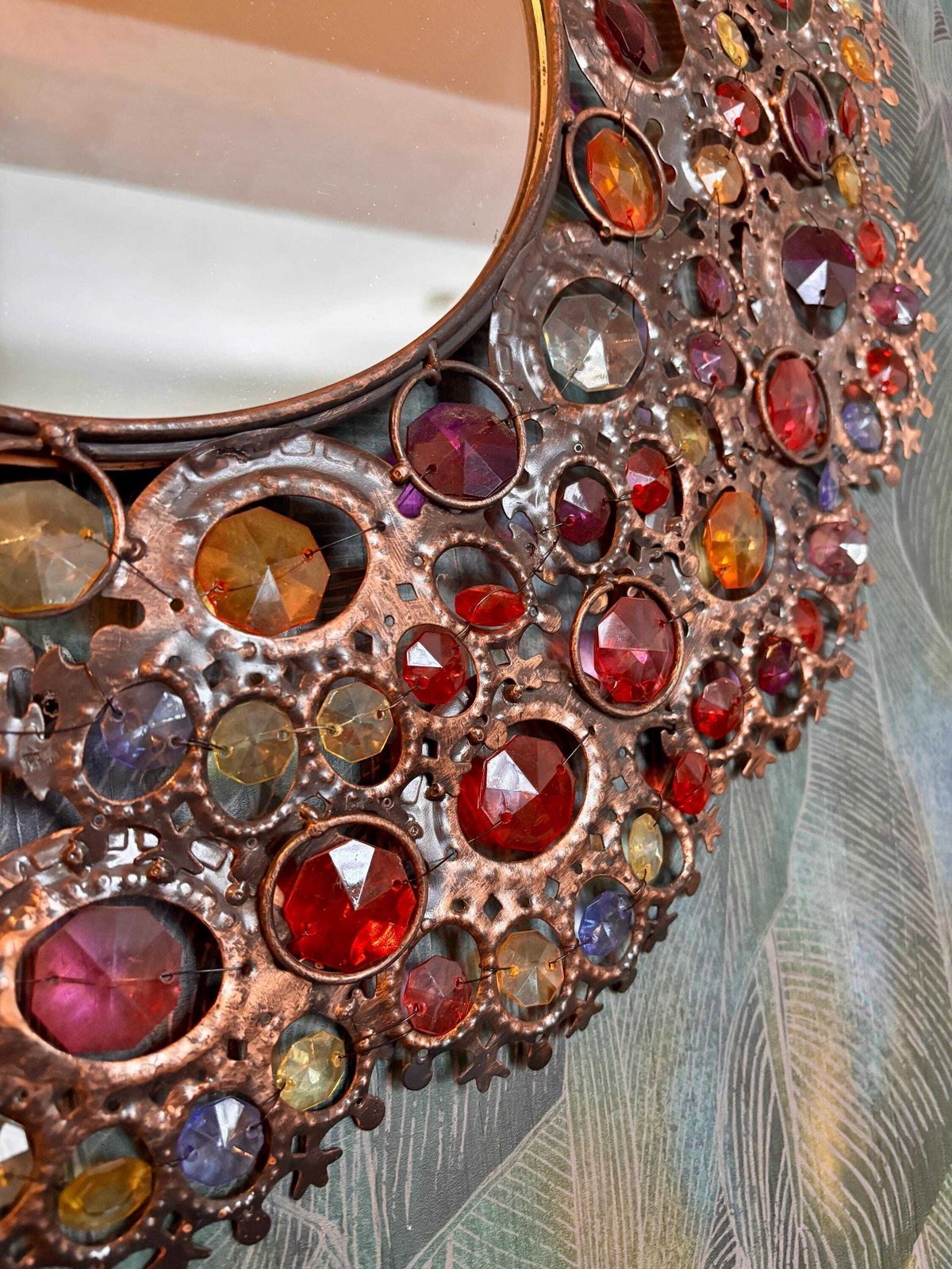 Wall Mirrors   Glass, Copper, Metal   Mirrors Made Of Aged Copper Alloy And Metal photo 160.0
