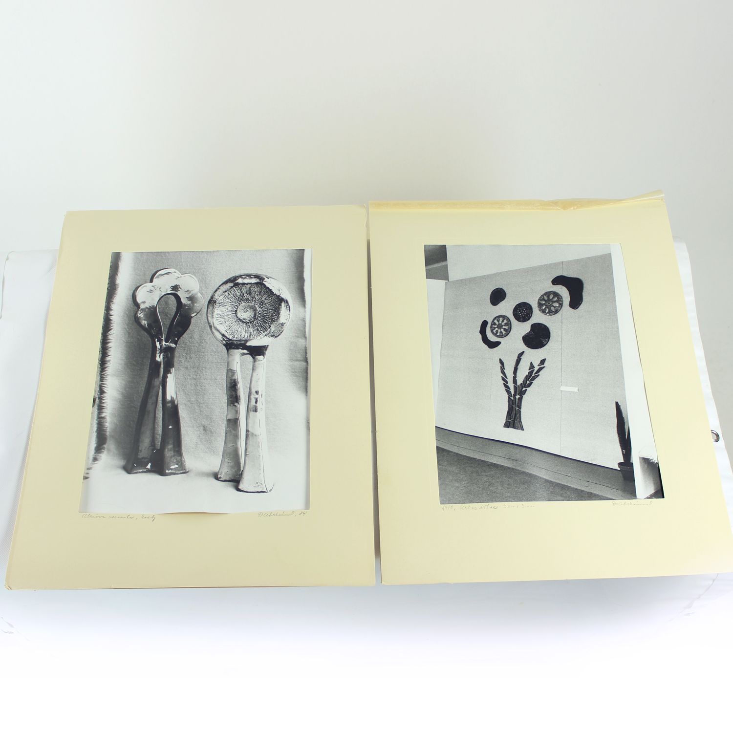 photo for sale Set Of 2 Vintage Photograps Of Ceramic Artwork By Ditta Abrhamova, Czechoslovakia 1980s