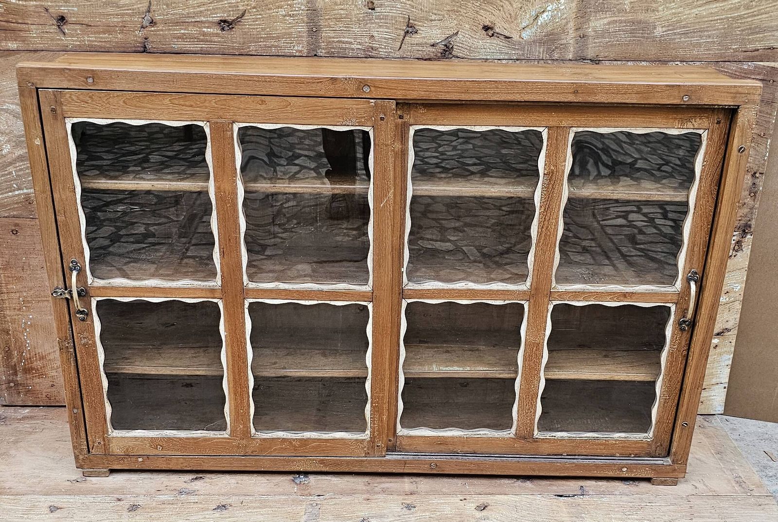 Old Art Deco Glazed Sideboard In Burmese Teak photo furniture