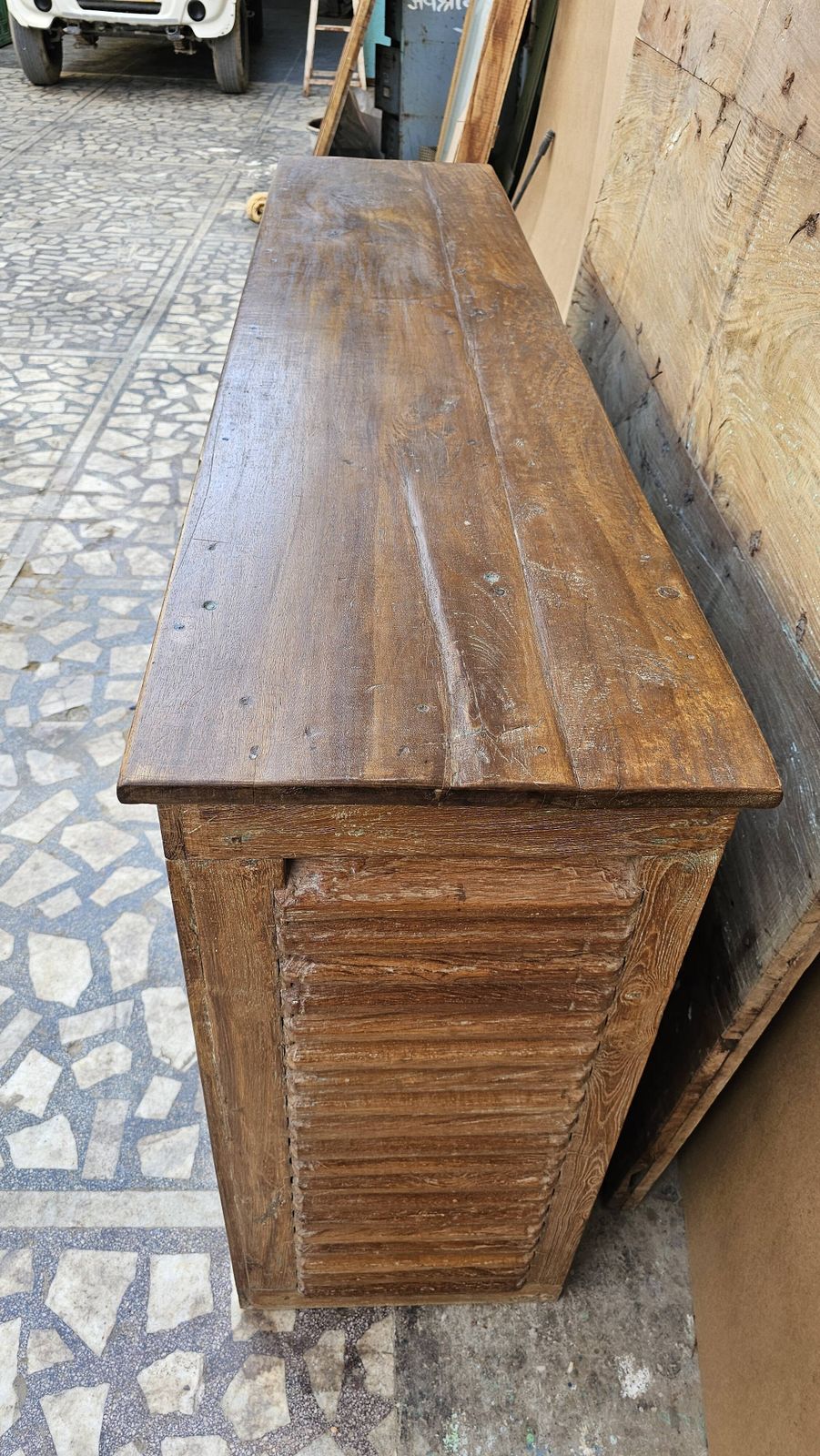 photo for sale Old Shopkeeper's Counter In Burmese Teak