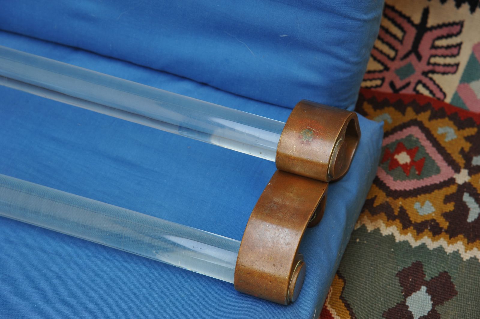 A Pair Of Huge French Art Deco Bronze And Crystal Ballroom Door Pull Handles photo Home Fixtures