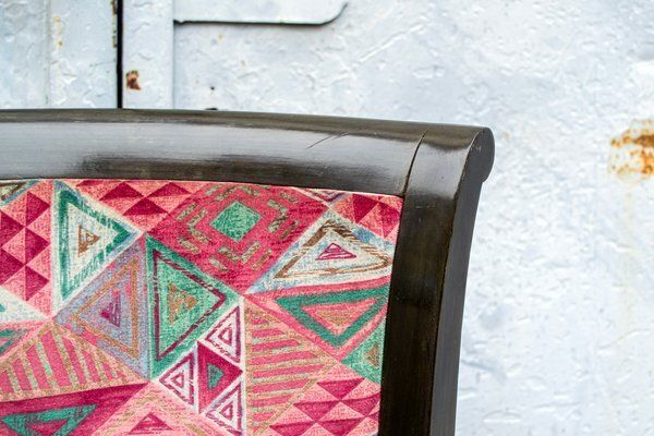 Art Deco Italian Walnut Chairs, 1930s, Set Of 4 photo vinterior