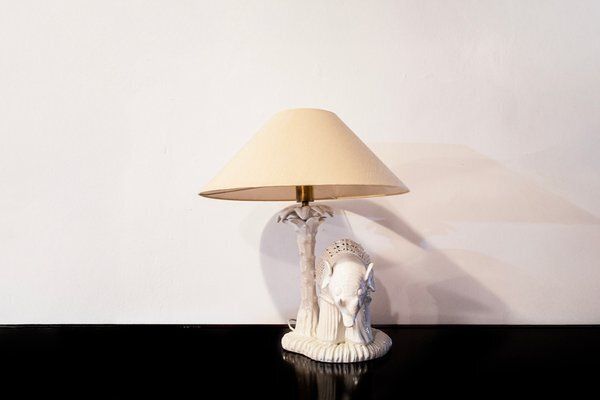 Witte Keramieken Collagelamp, Jaren 1970 photo for sale