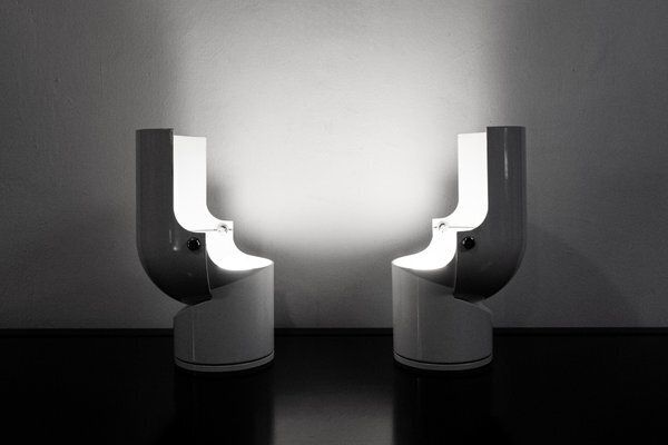 Pileino Table Lamp By Gae Aulenti For Artemide, 1972, Set Of 2 photo for sale