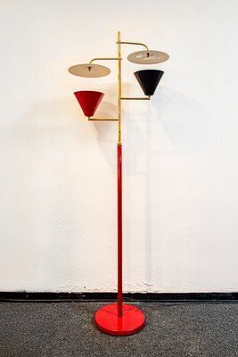 Two Light Floor Lamp From Stilnovo, 1950s