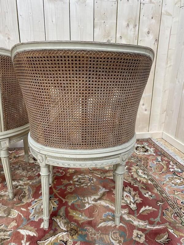 photo furniture Salon De Style Louis XVI En Cannage 1900