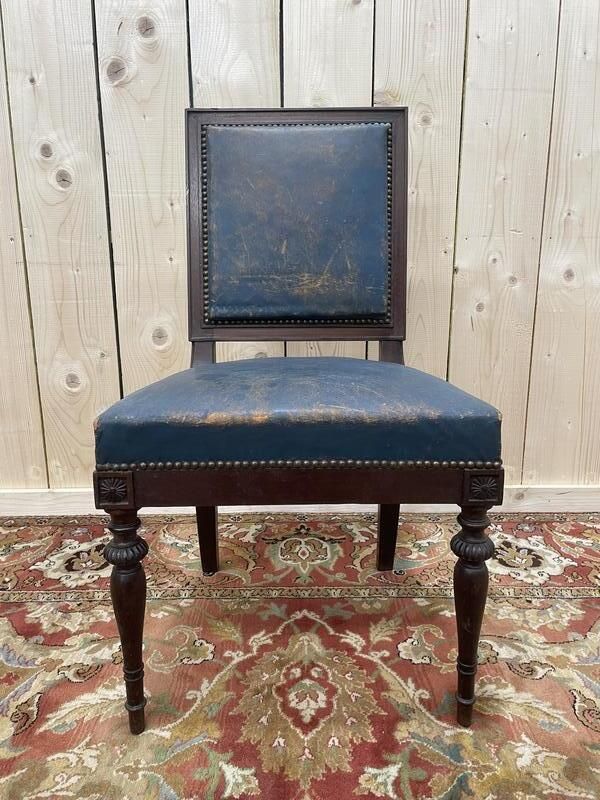 Suite De 16 Chaises Napoléon III En Acajou Massif photo furniture