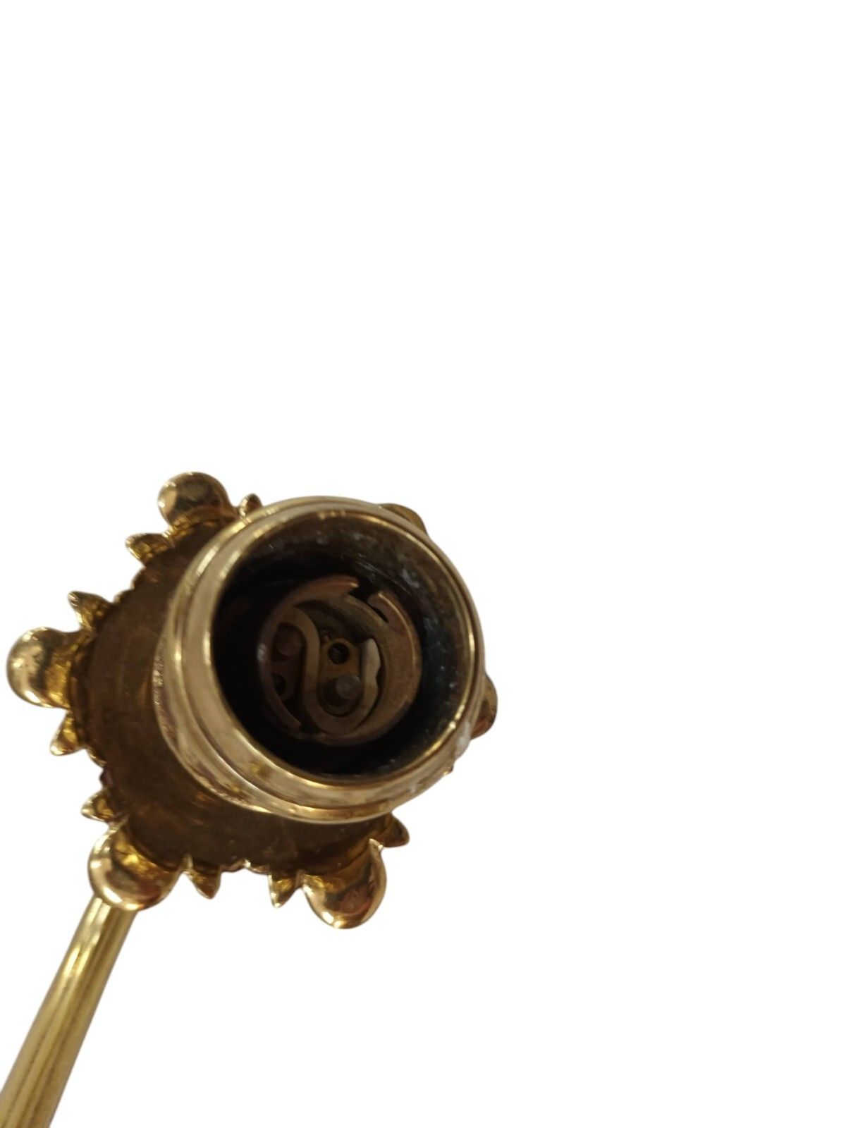 photo for sale Antique Wall Sconce Light Candle Holder French Style Gold Rams Head Louis XV