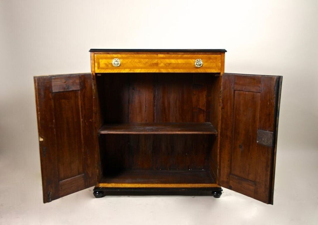 photo furniture 18th Century Halfcabinet/ Trumeau Commode, Cherrywood, Austria Circa 1780