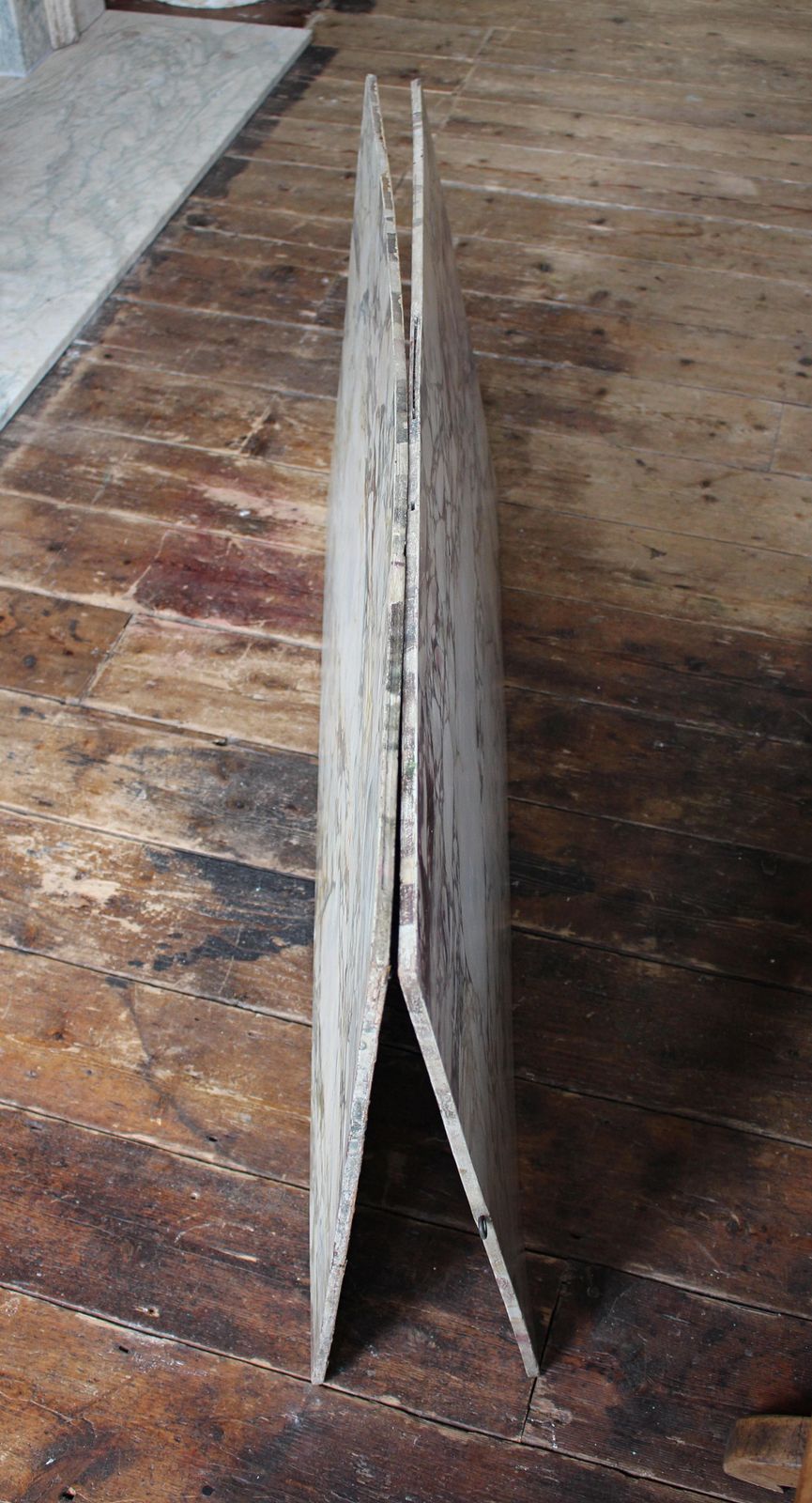 photo buy 20th Century Pair Of Faux Painted Breccia Marble Panels Grand Tour County House