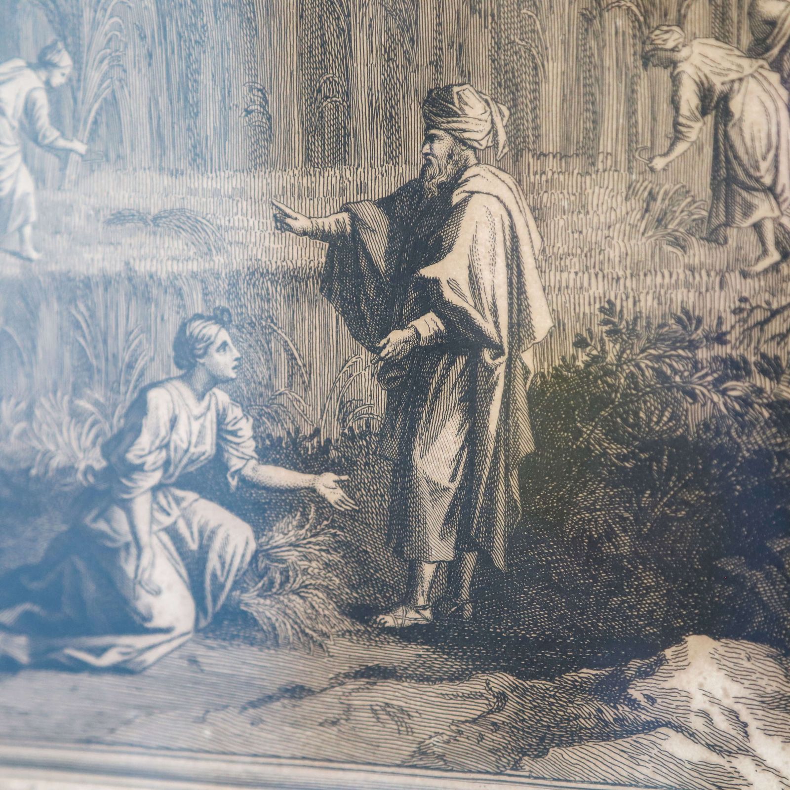 photo furniture Engraving Of Poussin’s The Summer (Ruth & Boaz): A Timeless 17th Century Treasure