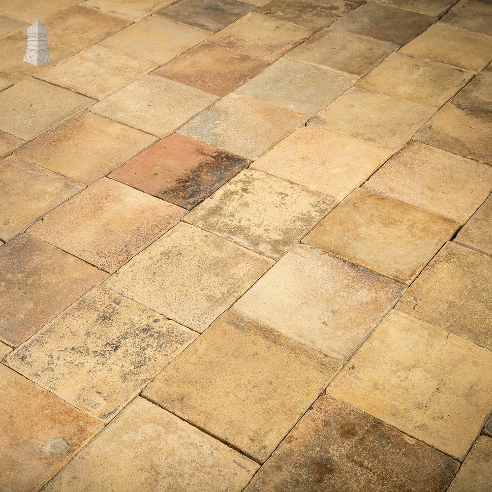 Buff Floor Tile, Reclaimed 12" X 12", Batch Of 176   16 Square Metres photo Home Fixtures
