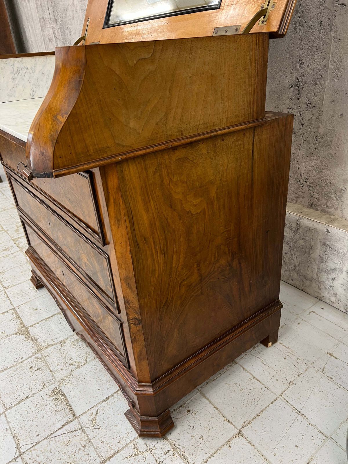 Trans Atlantic Liner Marble Chest Of Drawers Wash Stand With Opening Lid photo furniture