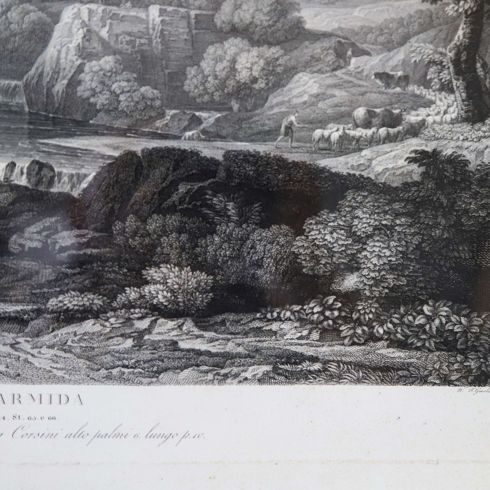 French 18th Century Engraving: “Rinaldo E Armida” In Original Frame   Timeless Heritage photo vinterior