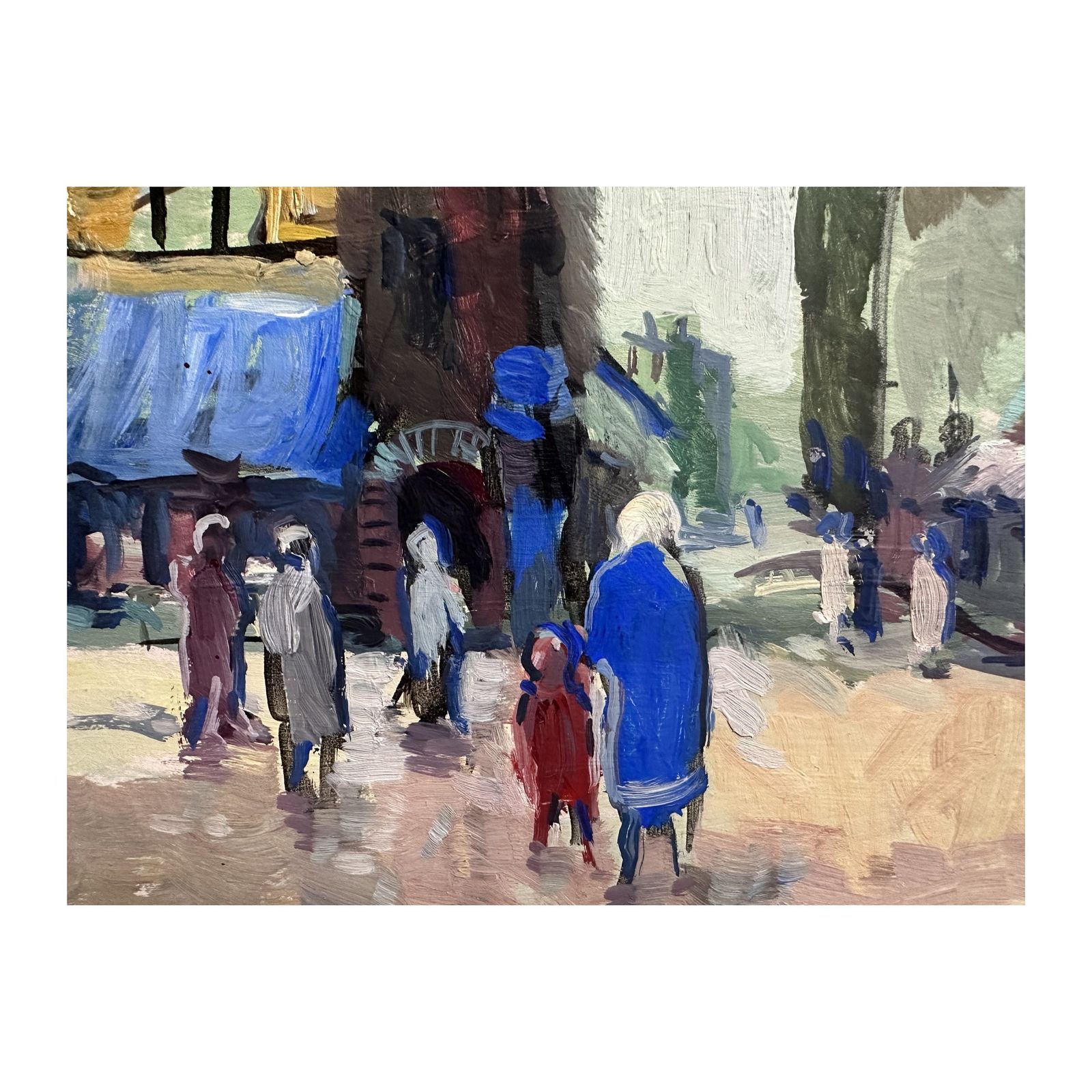 Avignon Oil On Board By Axel Hamborn (1892 1971) photo for sale
