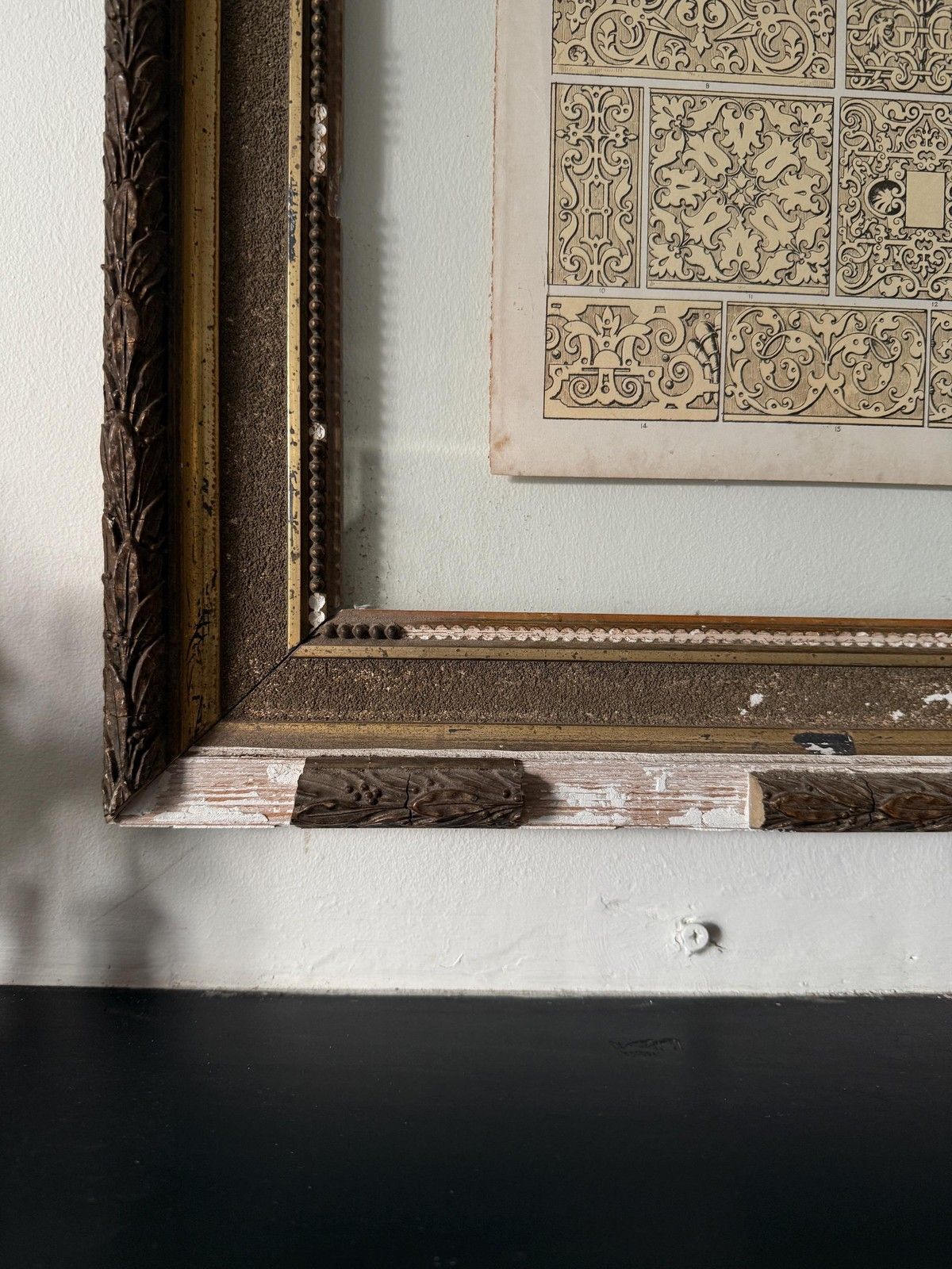 Framed Grammar Of Ornament Book Page photo furniture