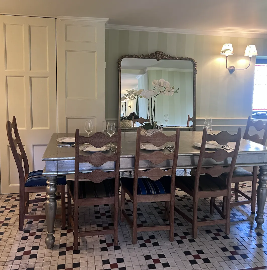 Farmhouse Table, Louis Style, Zinc Wrapped, 8 10 Seater photo for sale
