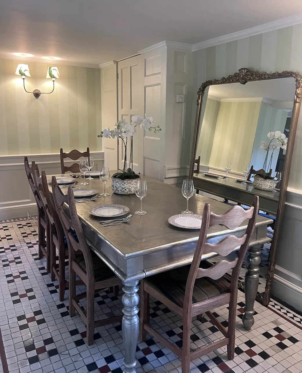 Farmhouse Table, Louis Style, Zinc Wrapped, 8 10 Seater photo 2500.0