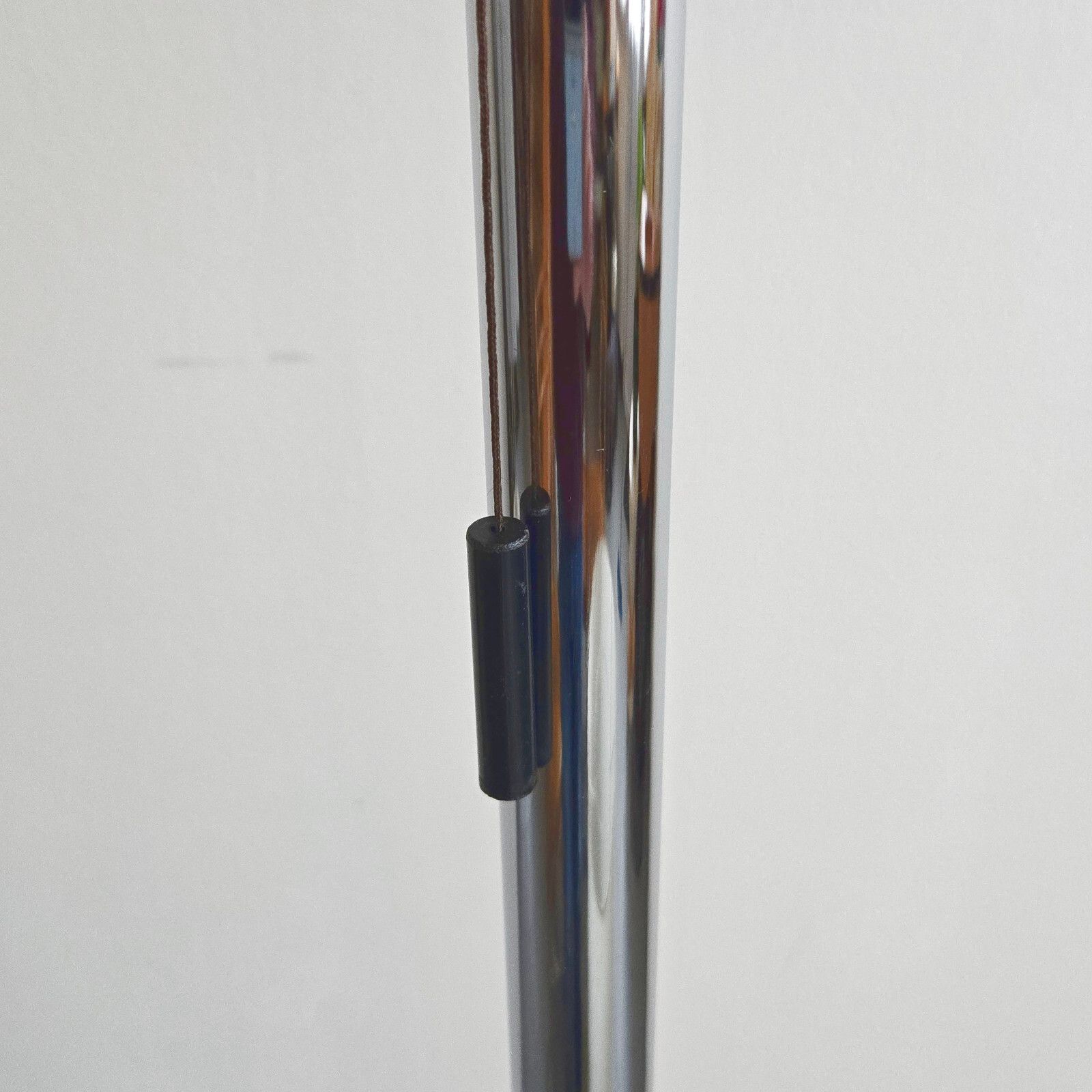 Important Vintage 1970s Roche Bois Chrome Steel Floor Lamp 70s photo buy