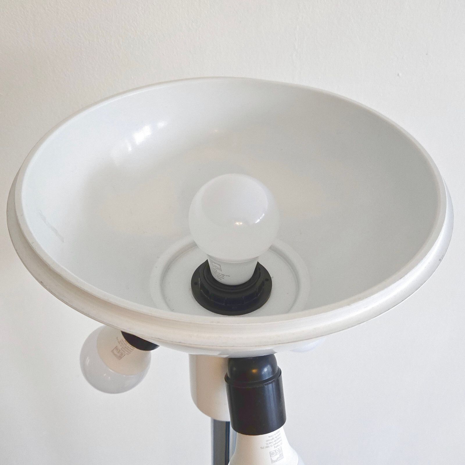 1526.0 Important Vintage 1970s Roche Bois Chrome Steel Floor Lamp 70s photo