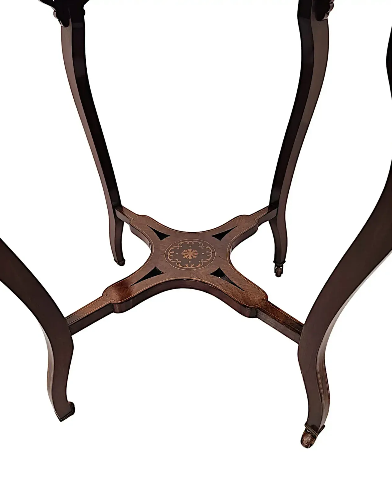 A Stunning Edwardian Inlaid Occasional Or Lamp Table photo vinterior