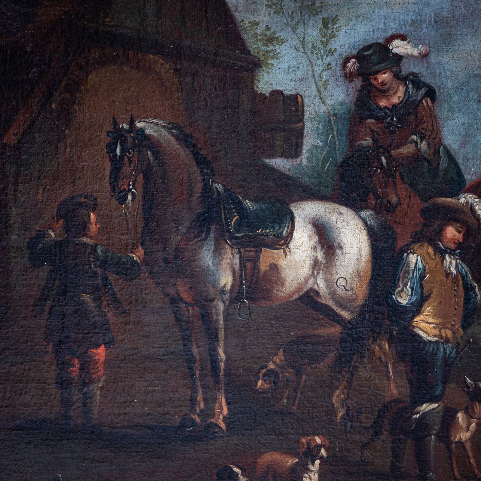 August Querfurt (Attributed, 1696–1761), Hunting Party, First Half Of The 18th Century photo Art