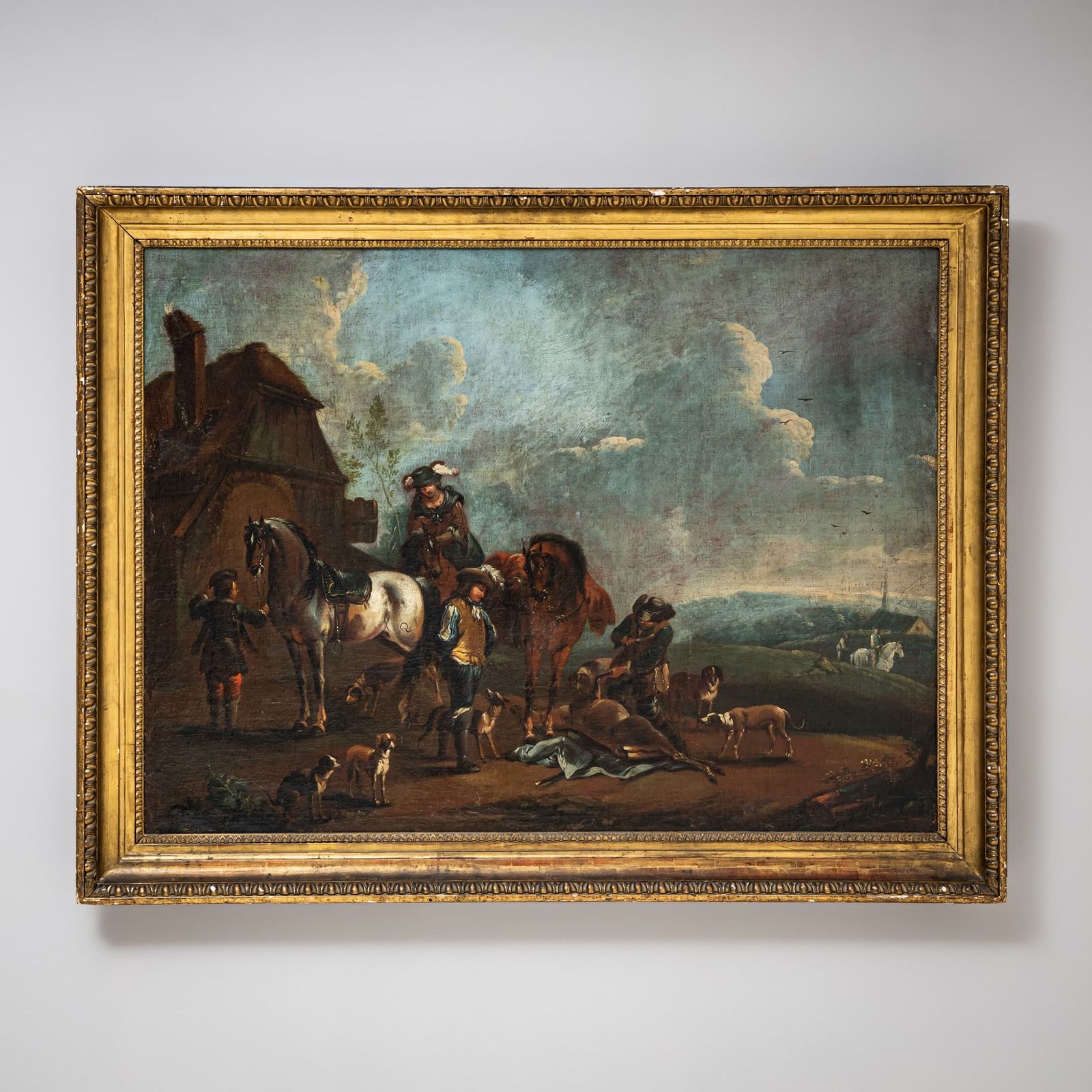 August Querfurt (Attributed, 1696–1761), Hunting Party, First Half Of The 18th Century photo for sale